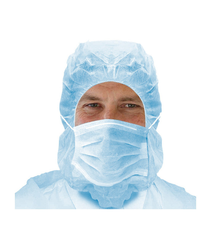 Disposable space cap with face mask