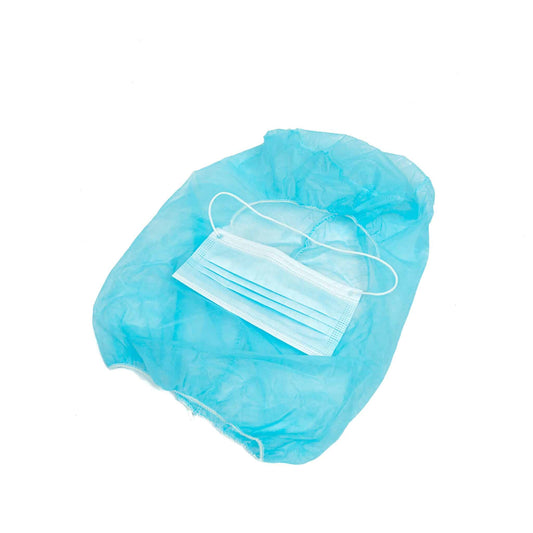 Disposable space cap with face mask