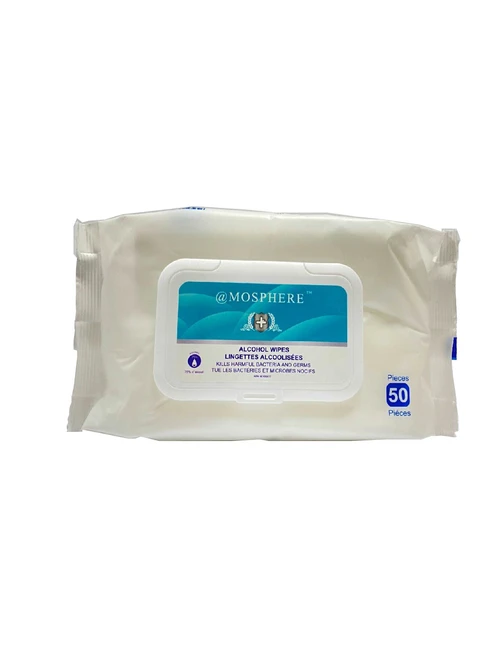 Disinfectant Alcohol Wipes -75% Ethyl Alcohol (Pack of 50)